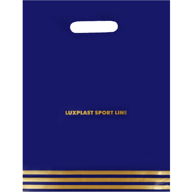 Пакет 30*37 см Спорт синий прорезь ЛП