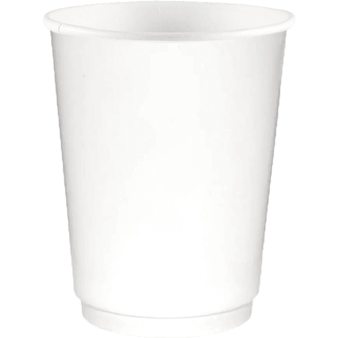 Стакан бумажный 250 мл Белый двухслойный ThermoCup D-80 мм Pp