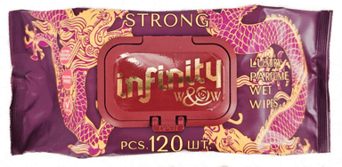 Салфетка влажная 120 шт. "W&W" Infinity Strong парфюм, с клапаном (120 салф.шт) Салфетка влажная 120 шт. "W&W" Infinity Strong парфюм, с клапаном (120 салф.шт)
