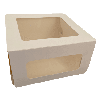 Упаковка бумажная для десертов CAKE II WINDOW WHITE 260*260*100 Упаковка бумажная для десертов CAKE II WINDOW WHITE 260*260*100