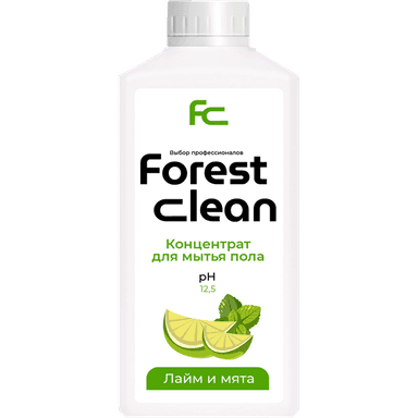 Концентрат для мытья пола 1 л "FOREST Clean" Лайм и мята Концентрат для мытья пола 1 л "FOREST Clean" Лайм и мята