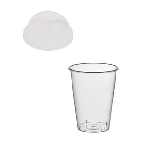 Стакан шейкер 375 мл ТВЕРДЫЙ ПЛАСТИК прозрачный "BUBBLE Cup" + крышка D-90 мм купольная с отверстием КОМПЛЕКТ Стакан шейкер 375 мл ТВЕРДЫЙ ПЛАСТИК прозрачный "BUBBLE Cup" + крышка D-90 мм купольная с отверстием КОМПЛЕКТ