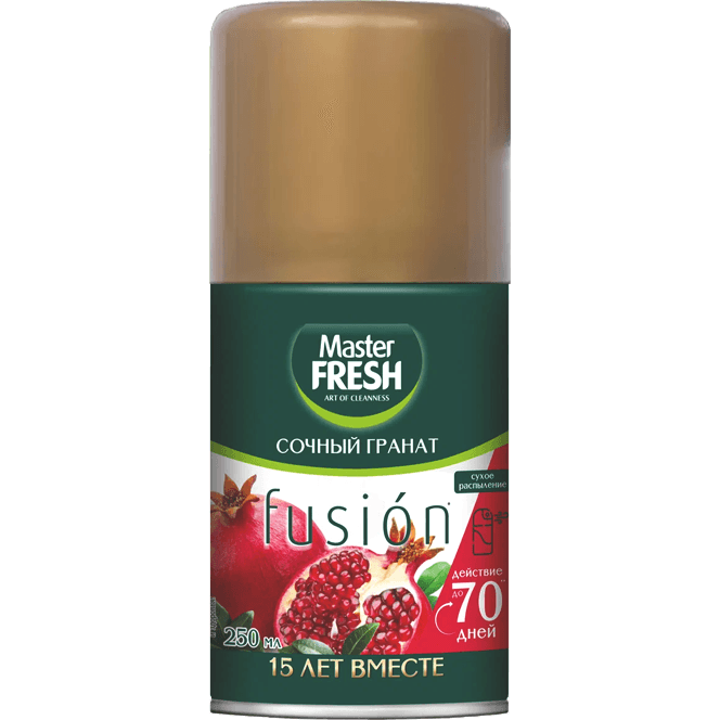 Освежитель воздуха 250 мл "Master FRESH GOLD" сменный баллон, Сочный гранат Освежитель воздуха 250 мл "Master FRESH GOLD" сменный баллон, Сочный гранат