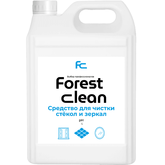 Средство для стекол и зеркал 5 л "FOREST Clean" канистра ЕВРО Средство для стекол и зеркал 5 л "FOREST Clean" канистра ЕВРО